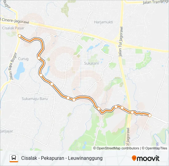 D69 Bus Line Map