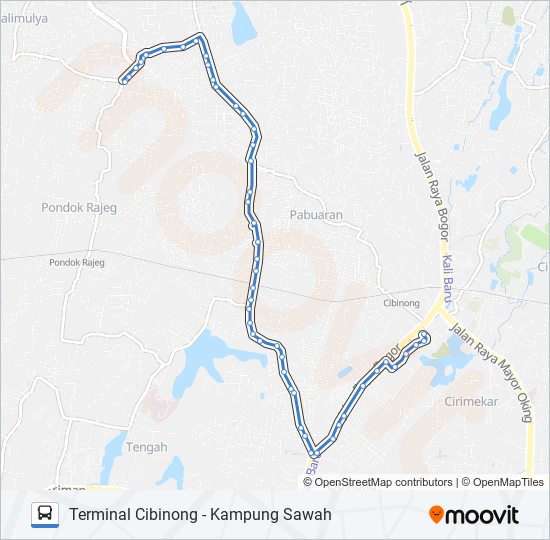 D71 bus Line Map