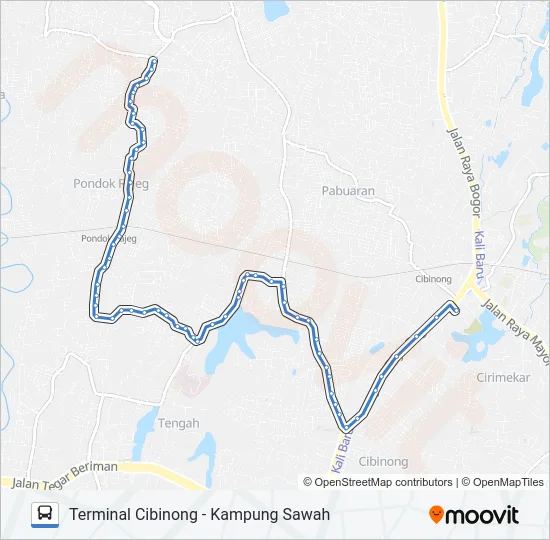 D72 Bus Line Map