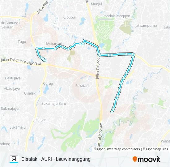 D79 Bus Line Map