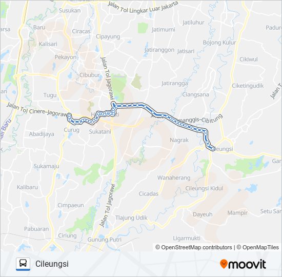 P01 bus Line Map