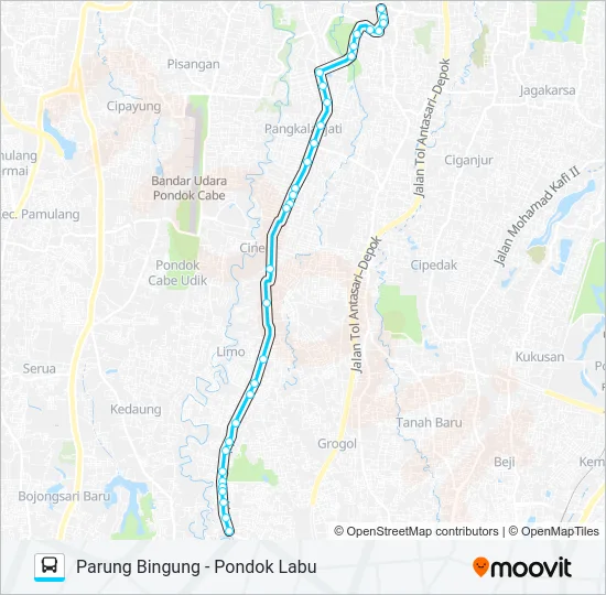 D102 Bus Line Map