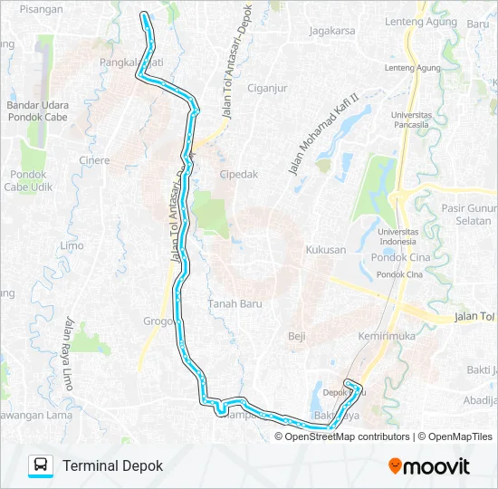 D110 Bus Line Map