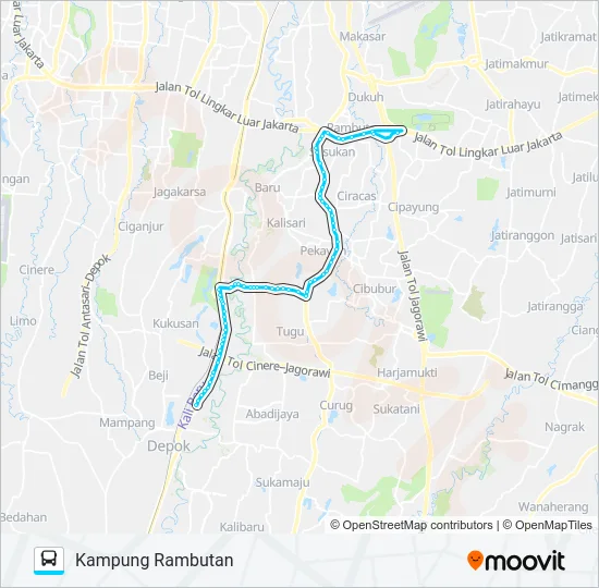D112 Bus Line Map