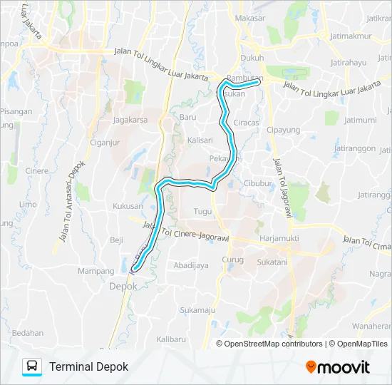 D112 Bus Line Map
