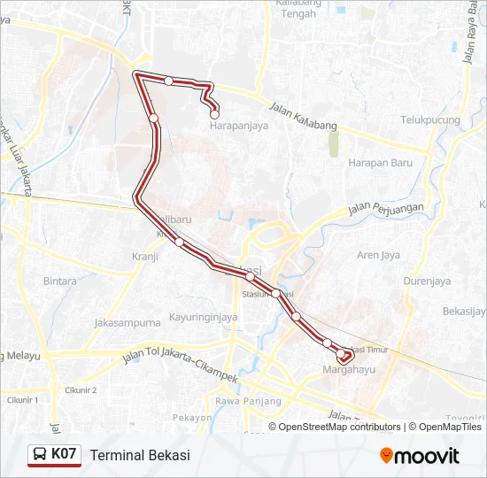 K07 Bus Line Map