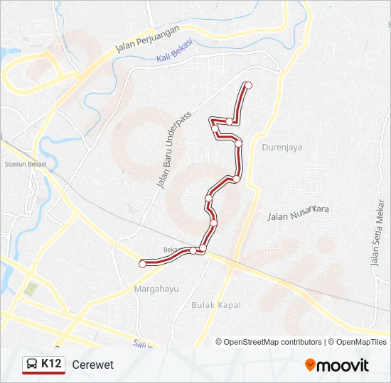 K12 Bus Line Map