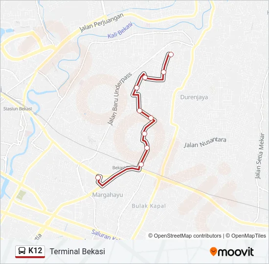 K12 Bus Line Map