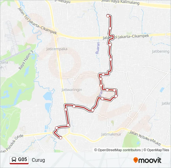 G05 Bus Line Map