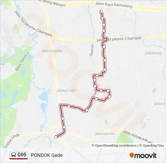 G05 Bus Line Map