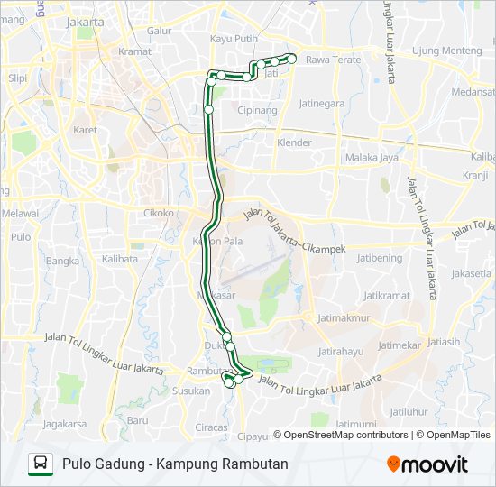 P98A bus Line Map