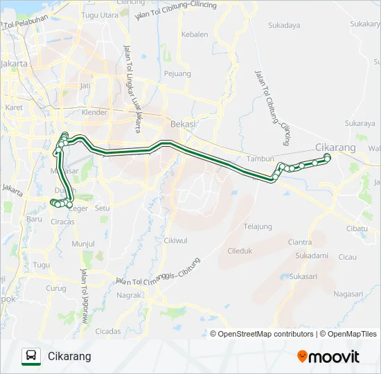 P9BC Bus Line Map