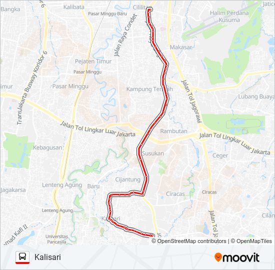 T09 bus Line Map