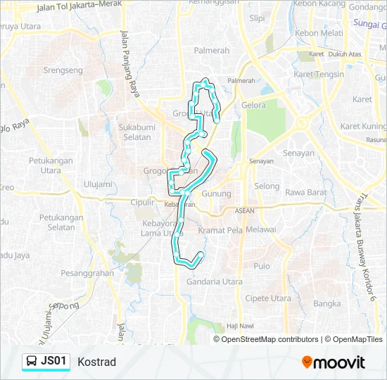 JS01 Bus Line Map
