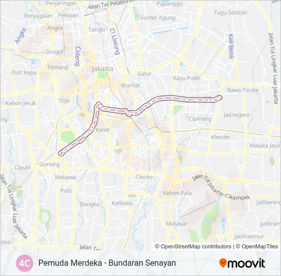 4C Bus Line Map