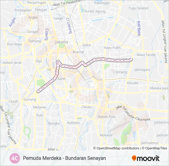 4C Bus Line Map