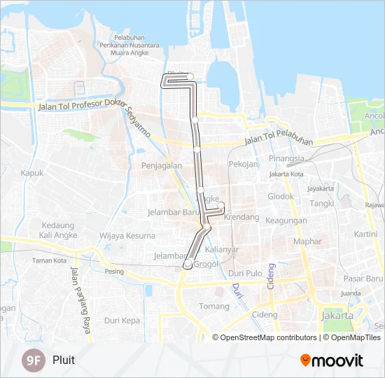 9F Bus Line Map