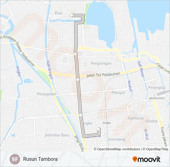 9F Bus Line Map
