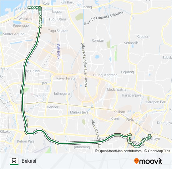 AC25 bus Line Map