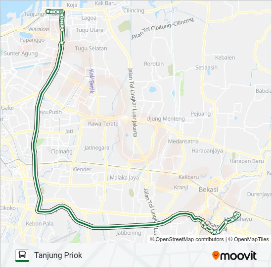 AC25 Bus Line Map