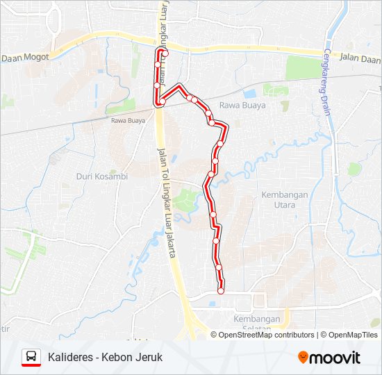 Rute B04: Jadwal, Pemberhentian & Peta - Kalideres (Diperbarui)