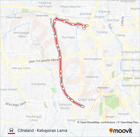 B17 Bus Line Map