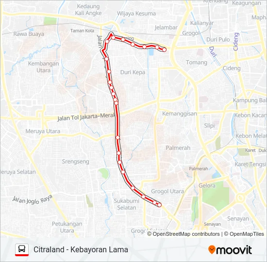 B17 Bus Line Map