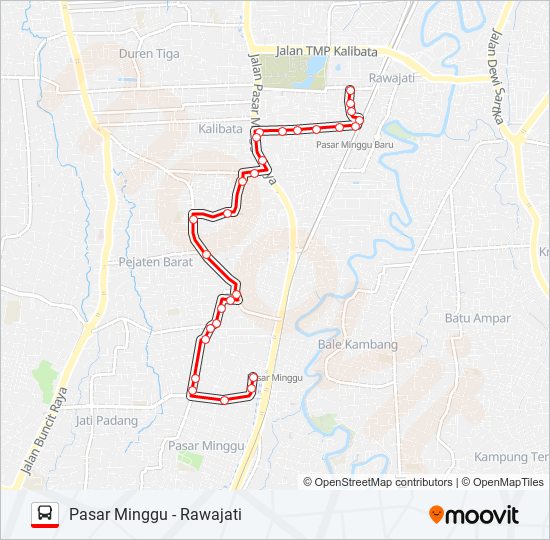 S05 bus Line Map