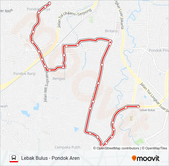 S08 Bus Line Map