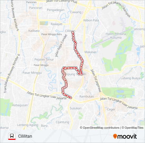 T06 bus Line Map