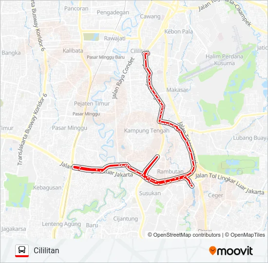 T08 Bus Line Map