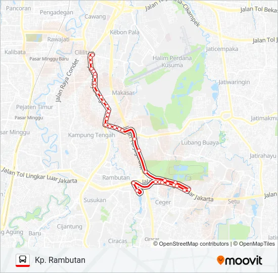 T08 Bus Line Map