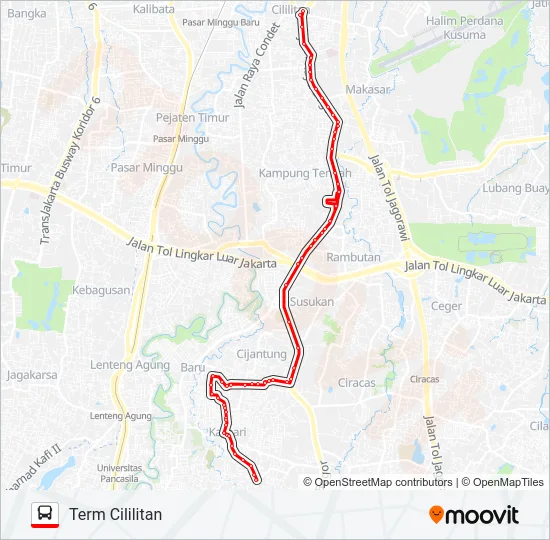 T09 Bus Line Map
