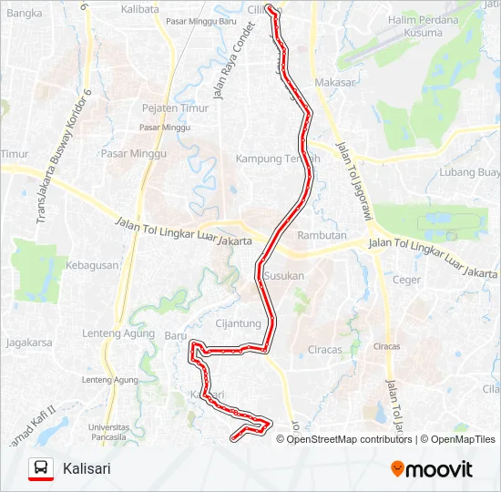 T09 Bus Line Map