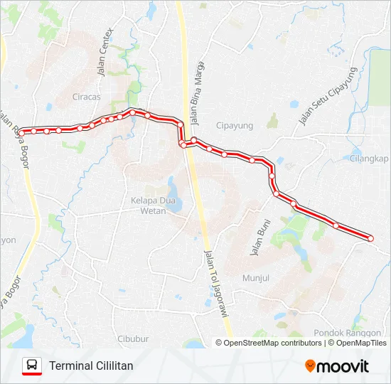 T14 Bus Line Map