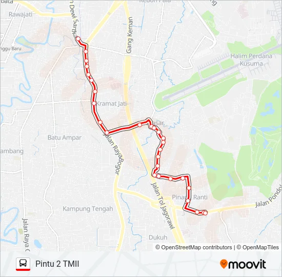 T17 Bus Line Map