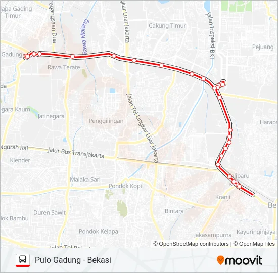 T20 Bus Line Map