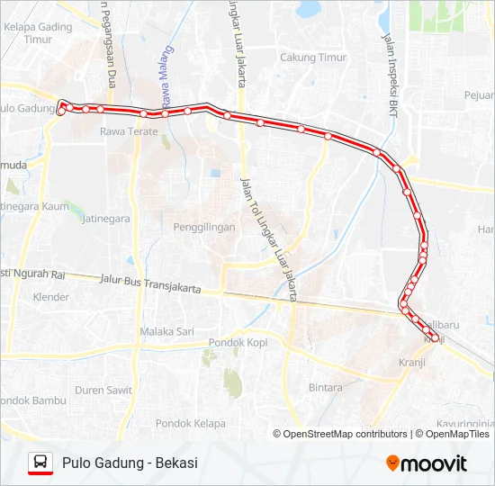 T20 Bus Line Map
