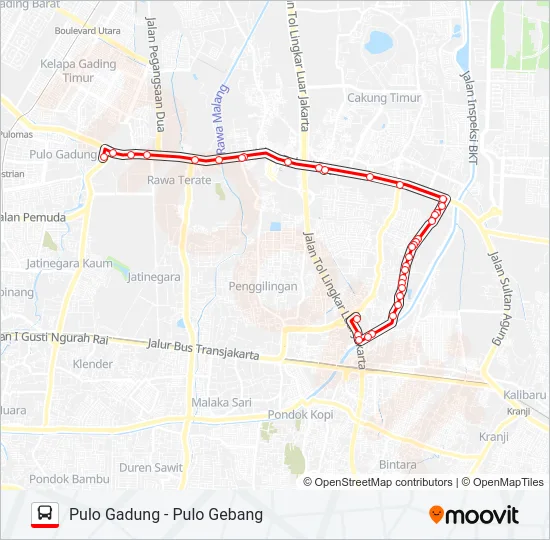 T22 Bus Line Map