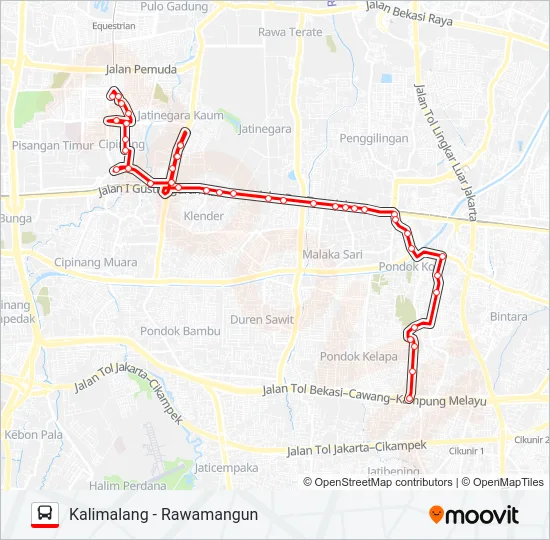 T26 Bus Line Map