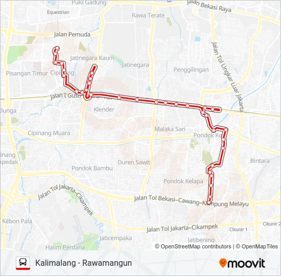 T26 Bus Line Map