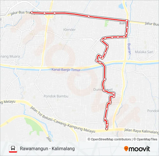 T27 Bus Line Map