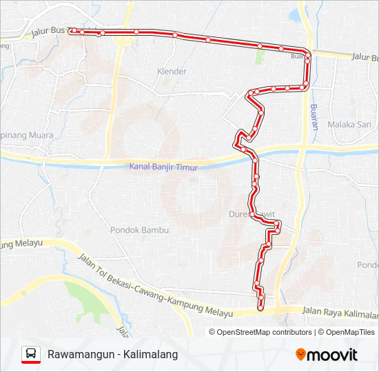T27 Bus Line Map