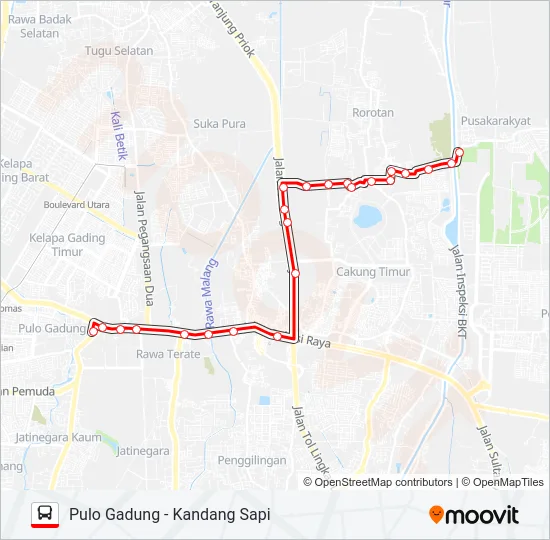 T28 Bus Line Map
