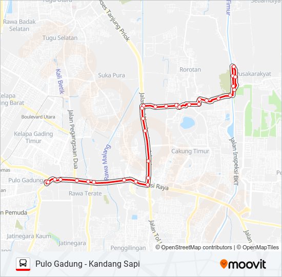 T28 bus Line Map