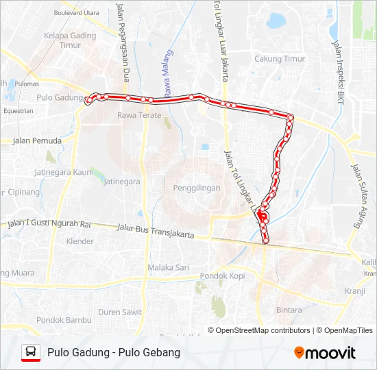 T32 Bus Line Map