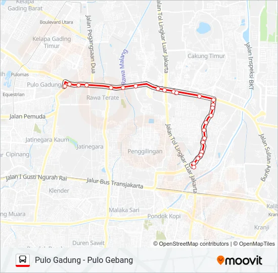 T32 Bus Line Map