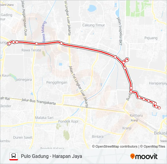 T33 Bus Line Map