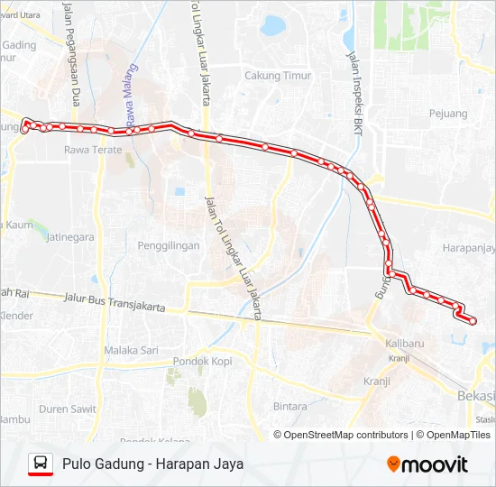 T33 Bus Line Map