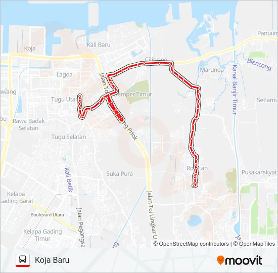 U02 Bus Line Map